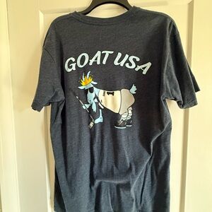 GOAT USA Men's Charcoal Short Sleeve Tee